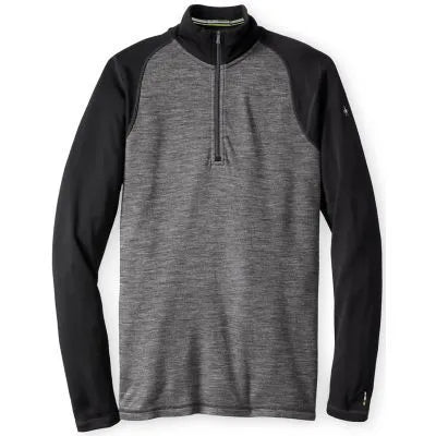 Smartwool Merino 250 Baselayer Pattern 1/4 Zip - BLACK