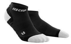 CEP Ultralight Low Cut Compression Sock - BLACK / LIGHT GREY