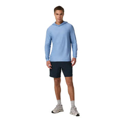 Vuori Strato Tech Hoodie - ISLE BLUE HEATHER