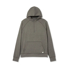 Vuori Ponto Performance 1/2 Zip Hoodie - WARM GREY HEATHER