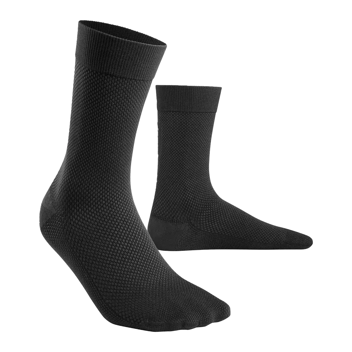 CEP Allday Mid Cut Compression Socks - BLACK