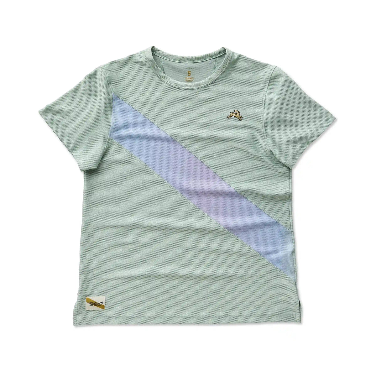 Tracksmith Van Cortlandt Tee - JADEITE / LAVENDER AURA PRINT