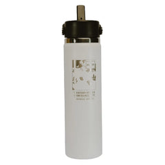 Hydro Flask Western States 24oz Wide Mouth Flex Straw Cap - MILE 99 -- WHITE