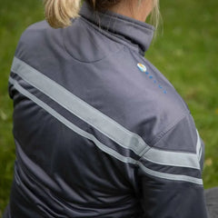 Zelus Acadia Track Jacket - CHARCOAL GREY / LIGHT GREY