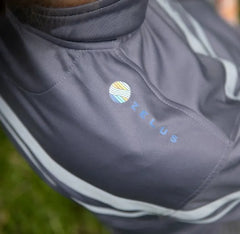 Zelus Acadia Track Jacket - CHARCOAL GREY / LIGHT GREY